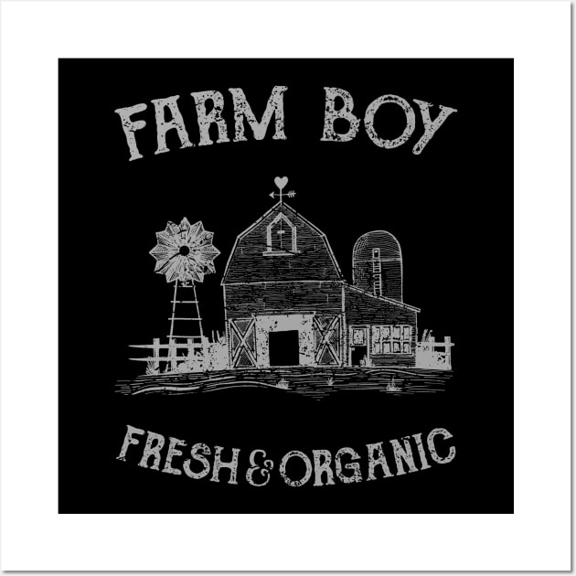 Farm Boy Organic Farm Wall Art by JakeRhodes